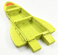 Bateau de pêche modulaire résistant aux chocs, pliable, en plastique, couleur personnalisable disponible