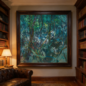 Tu Qixian, Representante de los Pintores Chinos de Arte Abstracto, Pintura Decorativa de Enredaderas Forestales, Decoración Personalizada para el Hogar - Product Image 3