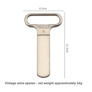 Décapsuleur manuel à deux griffes <span class=keywords><strong>pour</strong></span> bouteilles de vin, portable, en alliage de zinc et acier inoxydable - Product Image 4