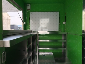 Kích thước nhỏ Gourmet thực phẩm <span class=keywords><strong>kiosk</strong></span> nổi bật nhà bếp hộp container với bánh xe nhỏ tùy chỉnh thiết kế thực phẩm <span class=keywords><strong>kiosk</strong></span> - Product Image 5