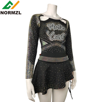 Costume de performance de danse pour fille Unisexe OEM Cheer Strass Costumes Pas Cher Sparkle Hot Sexy Cheerleading Uniformes pour équipe