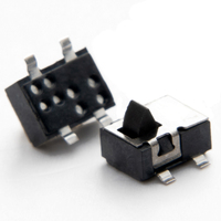 Nouveau design Interrupteur Tactile de type rétrograde 4 broches Micro Mini Silencieux à réinitialisation SMD/SMT LY-TS10 12V 50mA 50000 cycles Plastique LEYE