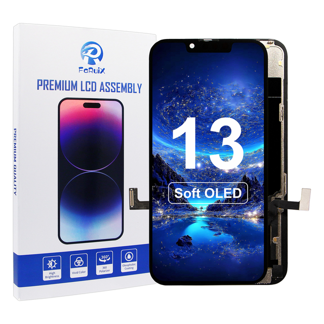 Soft OLED Display for Iphone 13 Screen Full Assembly High Ecran with Touch and Support IC Transfer for iphone 13 OLED Soft Ekran