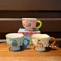 Tasses à café et gobelets à lait Bob l'éponge avec poignée pour la maison, les cadeaux, les fêtes et la Coupe du Monde 2026