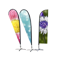 Drapeau de plage personnalisé en couleur, bannière publicitaire imprimée, drapeaux personnalisés, bannières en polyester, drapeaux – Vente chaude