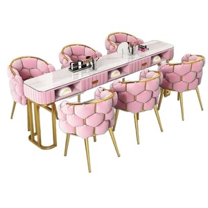 K Multi Functional Metal <b>Iron</b> Nail Salon Manicure <b>Table</b> With Drawers Top Contemporary Eco Friendly Durable Nail Technician - Product Image 3