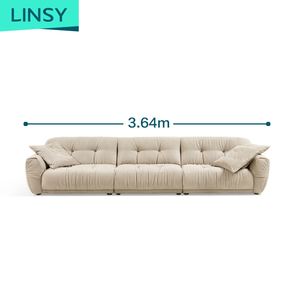Canapé confortable Linsy, canapé d'angle paresseux, blanc, style moderne <span class=keywords><strong>ultra</strong></span>-tendance, canapé en tissu pour salon, BS178-A - Product Image 2