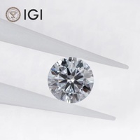 Diamante de Laboratorio Certificado por IGI, Corte Redondo, 0.3CT 0.5CT 0.8CT 1CT D VS1, Diamante Suelto HPHT CVD, Diamante Cultivado en Laboratorio