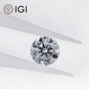 เพชรแล็บ IGI Certified รูปทรงกลม 0.3 กะรัต 0.5 กะรัต 0.8 กะรัต 1 กะรัต สี D ความสะอาด VS1 เพชรหลวม HPHT CVD เพชรเพาะเลี้ยงในห้องปฏิบัติการ - Product Image 2