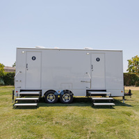 2025 remorque de toilette mobile de luxe standard australien grande salle de bain Offre Spéciale 10 stations toilettes portables avec un design moderne