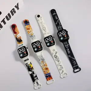 Gratis Monsters Digitaal Led Kinderhorloge Met Dierenprint En Touchscreen Functie Kinderarmband Horloge Met Leuke Cartoon Print