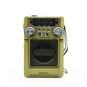 Waxiba Xb-821Bt-S Desktop Solar Am Fm Sw 3 Bands Mg3 Tf Wireless Link Radio With Usb