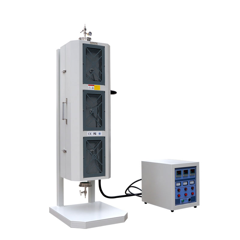 Высокотемпературная программируемая Вертикальная Трубчатая Печь 1200C, вакуумная атмосферная печь от производителя