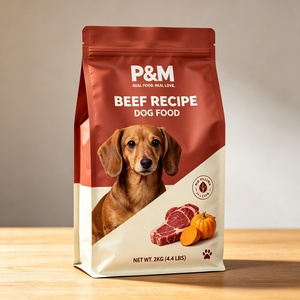 Strong Flat Bottom Pet Food <b>Bag</b> Shelf Display Custom High Barrier Moisture Proof Eco-friendly Food Grade Plastic Pouch 1kg 5kg - Product Image 3