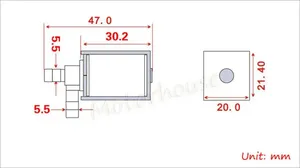 Mikro Mini elektrikli Solenoid vana N/C akış hızı 7L/Min normalde kapalı su hava valfi maksimum basınç 450 Mmhg özel özel - Product Image 6
