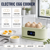 Mini Cuiseur à Œufs Électrique en Plastique avec Arrêt Automatique, Appareil de Petit-Déjeuner Multifonctionnel Portable pour Dortoir et Maison