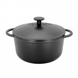 หม้อเหล็กหล่อแบบดัตช์โอเว่น ขนาด 5.5 ควอร์ต พร้อมฝาปิด สำหรับตุ๋นและอบ - Product Image 2