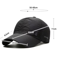 Casquette de course au design original, fine, à séchage rapide, respirante, avec visière en bec de canard, pour homme, idéale pour l'extérieur, la pêche estivale, et comme casquette de baseball.