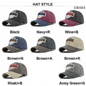 Gorras de Béisbol Deportivas Formales de Seis Paneles con Logotipo 3D al por Mayor, de Dos Tonos Comunes, con Bordado Vintage Aplicado - Product Image 2