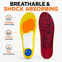 Semelles orthopédiques pour chaussures de course, soutien moyen de la voûte plantaire, soulagement des pieds plats, matériau EVA, réduction de la fatigue, prévention des blessures