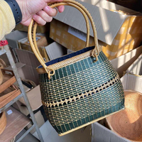 Fabricants directement pour sac tissé en bambou fait à la main sac à main pour femmes sac à main vintage tissé en bambou panier à main sac à main
