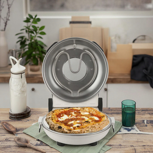 Hot bán thương mại 1200 Wát điện xách tay Countertop bánh pizza Maker Lò nướng với Baking đá Pan - Product Image 3