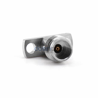 Conector Coaxial RF Hembra de 2.4mm DC-50GHz para Montaje en Panel con Brida de 2 Orificios, Conexión a Cristal Sellado de 50 Ohmios