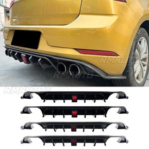 <b>For</b> Volkswagen Golf 7.5 Normal Version GTI 2017-2019 <b>Car</b> Rear Bumper Lip Splitter <b>Diffuser</b> Body Kit Bumper Guard Protector - Product Image 2