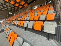 Sièges de tribune robustes et pliables, chaise de spectateur résistante aux intempéries pour stade extérieur en béton