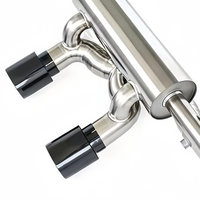 Système d'échappement Catback en acier inoxydable T304 avec soupape à vide pour Porsche 991.2 Carrera GTS C4S 3.0T 2015-2019 – Amélioration des performances du silencieux
