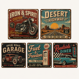 Letreros Metálicos Vintage de Primera Calidad, 20cm X 20cm, Decoración Retro de Pared para Salón, Bar, Cafetería, Hogar, Cocina, Restaurante - Product Image 4