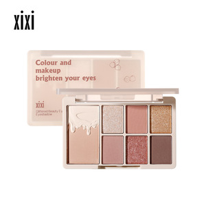 Paleta <span class=keywords><strong>de</strong></span> Sombras <span class=keywords><strong>de</strong></span> Ojos XIXI Oat Milk Tea Chestnut <span class=keywords><strong>de</strong></span> 7 Colores, Sombras <span class=keywords><strong>de</strong></span> Ojos Brillantes y Mate, Polvo <span class=keywords><strong>de</strong></span> Sombras <span class=keywords><strong>de</strong></span> Ojos con Brillo Suave - Product Image 1