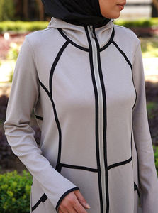 Kilang Jahit Pukal OEM Casual Muslimah Sports Hoodie Labuh Borong Ex-factory Price Breathable Modest Aurat - Product Image 5