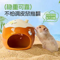 Bucatstate Nieuw Ontwerp Voor Zomerfruitkeramiek Serie Kokosnootvormige Verkoelende Schuilplaats Schattig Slaapnest Voor Kleine Huisdieren