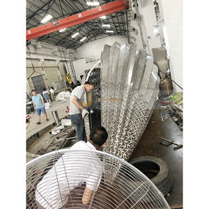 ประติมากรรมโลโก้กันน้ำสำหรับองค์กรวิทยาลัยทำจากสแตนเลสงานอาร์ตเดคโคทำจากโลหะ M109 - Product Image 4