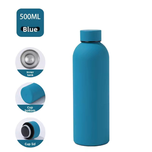 Bouteille d'eau colorée à double paroi en acier inoxydable, petite ouverture, bouteille isotherme pour le sport et les voyages, anti-fuite. - Product Image 5