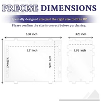 2 boîtes de rangement portables en acrylique écologiques, protégées contre les UV et anti-poussière, compatibles avec les cartes de jeu TCG
