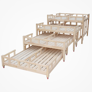 Meubles de lit pour bébé Lit push-pull Lit de jardin d'enfants <span class=keywords><strong>Berceau</strong></span> en bois massif de chêne - Product Image 6