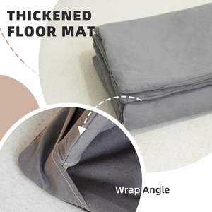 Tente tipi pour enfants en toile de coton naturelle lavable, <span class=keywords><strong>d</strong></span>écoration de camping en plein air, grande tente tipi pour enfants, petite <span class=keywords><strong>maison</strong></span> avec tapis rembourré, sac de transport - Product Image 2