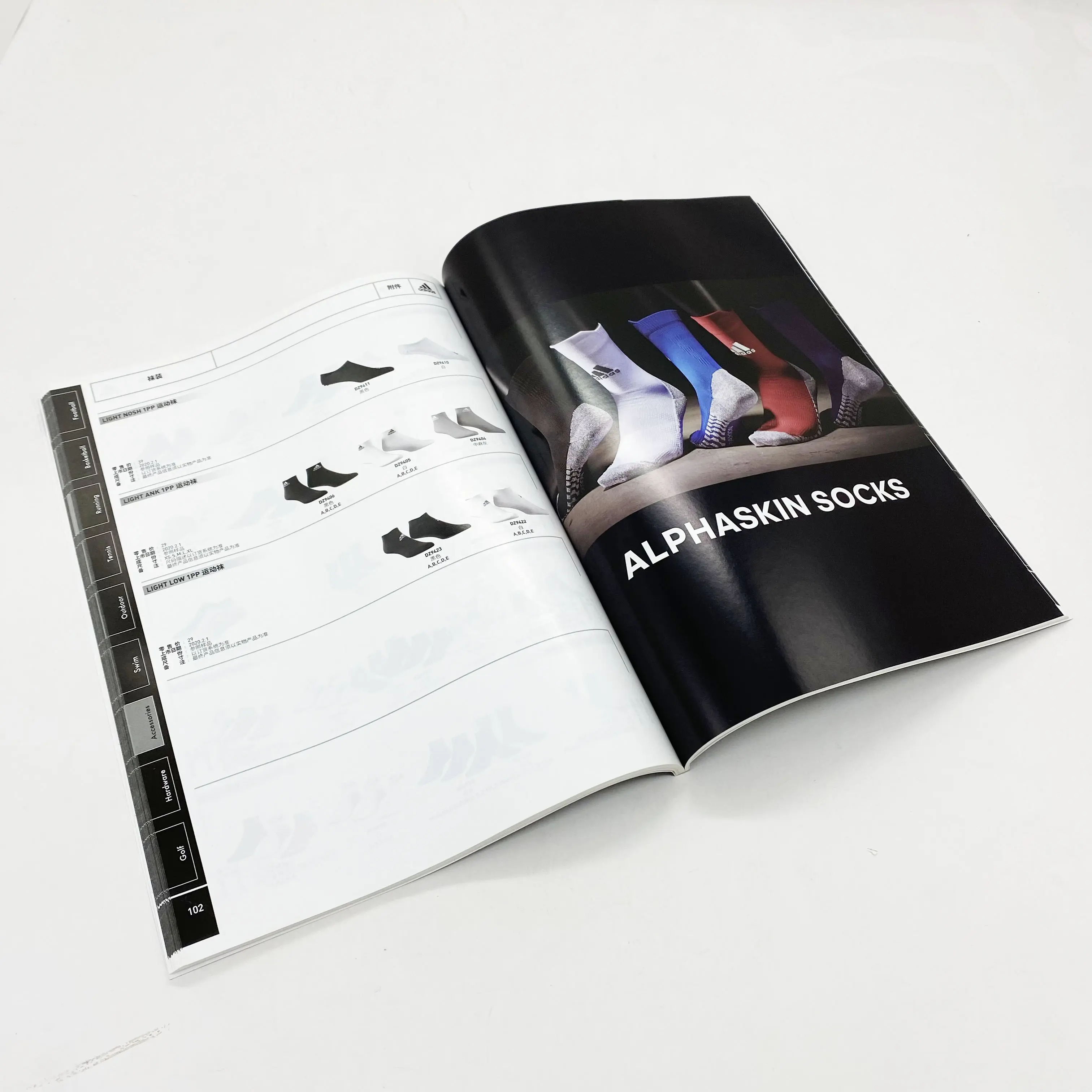 Moda di lusso personalizzato lucido a tre ante brochure catalogo libretto di stampa di riviste