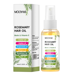 Huile Essentielle Capillaire au Romarin Marque Blanche OEM, Formule Herbal 7-en-1, Spray Revitalisant pour Cheveux Lisses et Forts, 40ml - Product Image 1