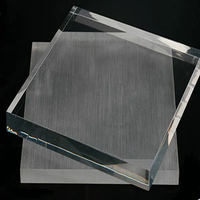Plaque en acrylique coulé transparente, épaisse et de grande taille, écologique, pour la publicité, avec service de découpe