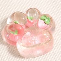Kawaii schattige kristallen fruitjes jelly katten- & kittenpootjes cartoonvormige squishy zachte TPR materiaal stressverlichtende welkomstcadeaus