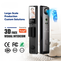 Cerradura Digital Automática con Cámara, Reconocimiento Facial 3D, Huella Dactilar Biométrica, WiFi Tuya, TTlock, Cerradura Inteligente para Puerta, Superventas