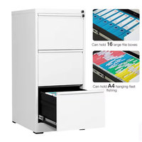 Archivador Vertical de Acero Moderno para Oficina en Casa o Uso Comercial, con 2/3/4 Cajones, Duradero, para Archivos Médicos, para Sala de Estar