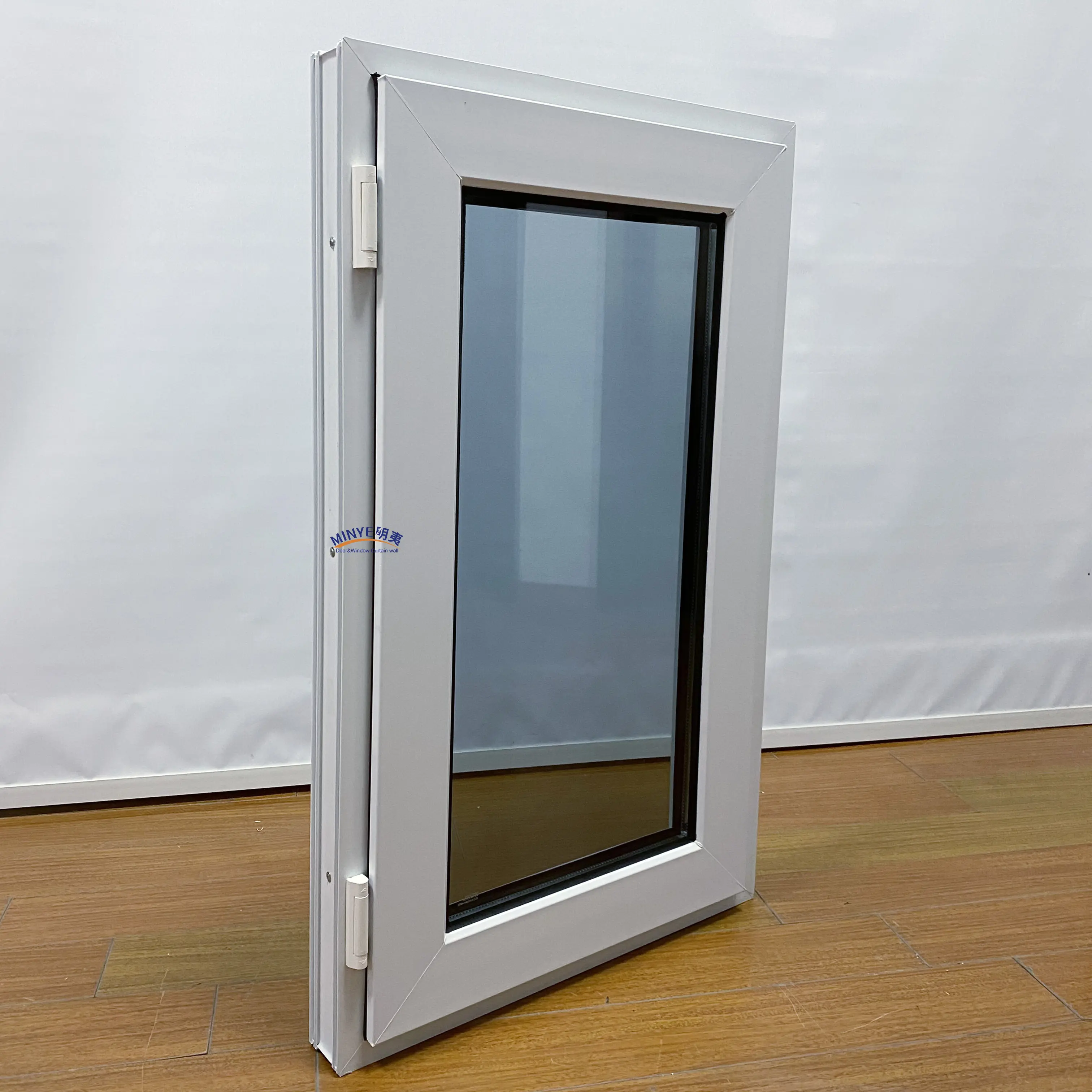 America Design Upvc Windows Doble acristalamiento Swing Pvc Ventana abatible ventanas de vinilo