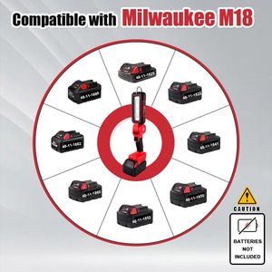 Compatible With 18-20V Battery Flicker Free Brightness Adjustable, Magnetic Base Cordless <b>LED</b> Work <b>Light</b> WD-STL01 Cordless <b>LED</b> W - Product Image 5