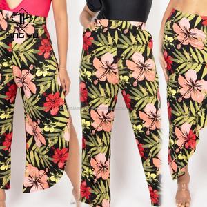 Pantalons hawaïens imprimés personnalisés pour femmes, pantalons amples taille haute, pantalons palazzo taille plus, pantalons larges pour femmes, pantalons et pantalons pour femmes - Product Image 4