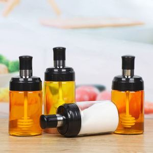 <b>Kitchen</b> <b>Accessories</b> Seasoning Jar Combination Set Household Glass Spice Rack with Oil Pot Pepper Box Packed Herb Spice Tools - Product Image 3