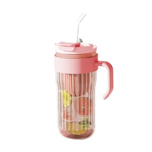 Haute qualité créatif 550ml <span class=keywords><strong>tasse</strong></span> en verre été Simple grande capacité bouteille d'eau Multi couleurs verre clair <span class=keywords><strong>tasse</strong></span> à café pour la fête - Product Image 2